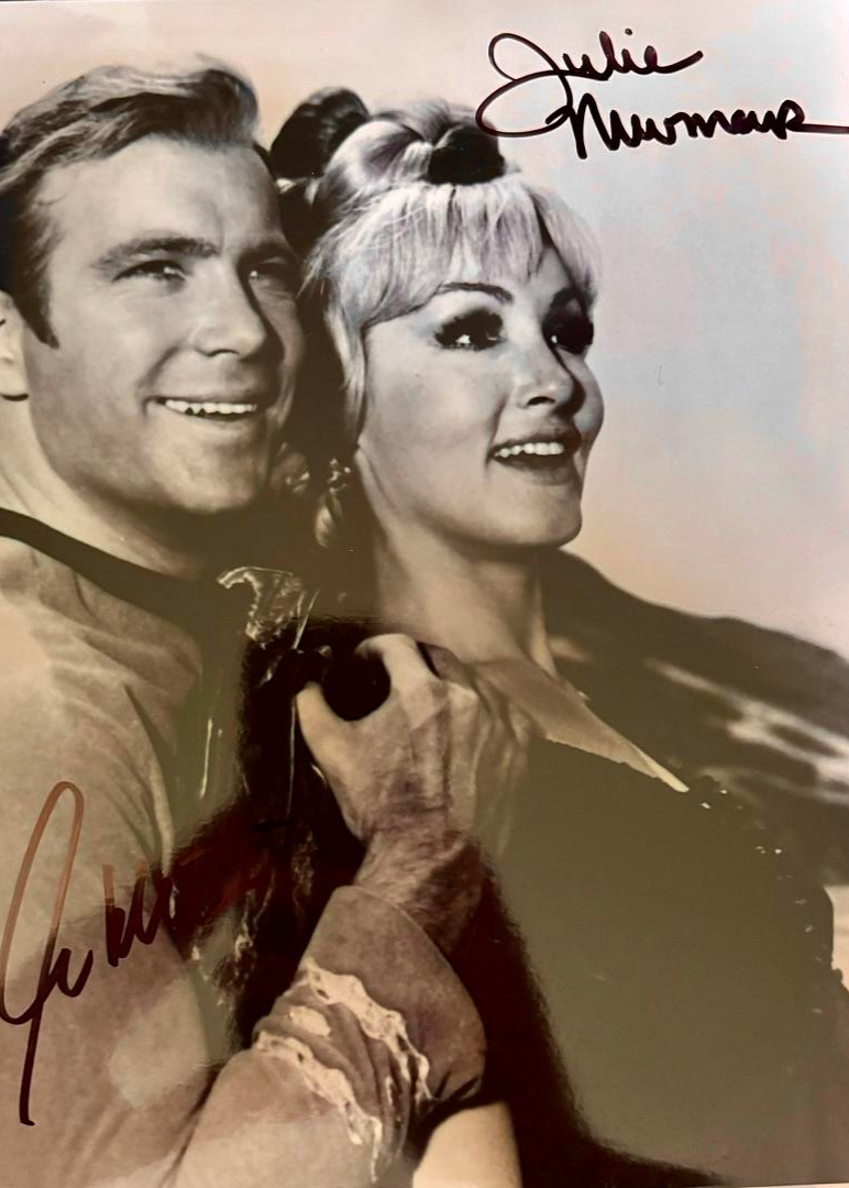 William Shatner, Julie Newmar Signed 8x10 Photo (Star Trek) - JSA COA #02